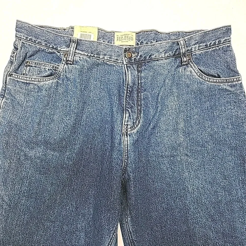 Red Head Jeans Fleece Lined Denim Size 40 x 32 Relaxed Men's Medium Wash NEW